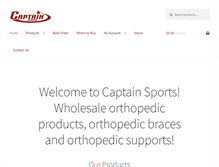 Tablet Screenshot of captainsports.com